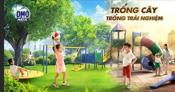 Chiến dịch “Trồng cây, Trồng trải nghiệm" mang lại những giá trị về môi trường và cả giáo dục trẻ em (Ảnh: OMO).