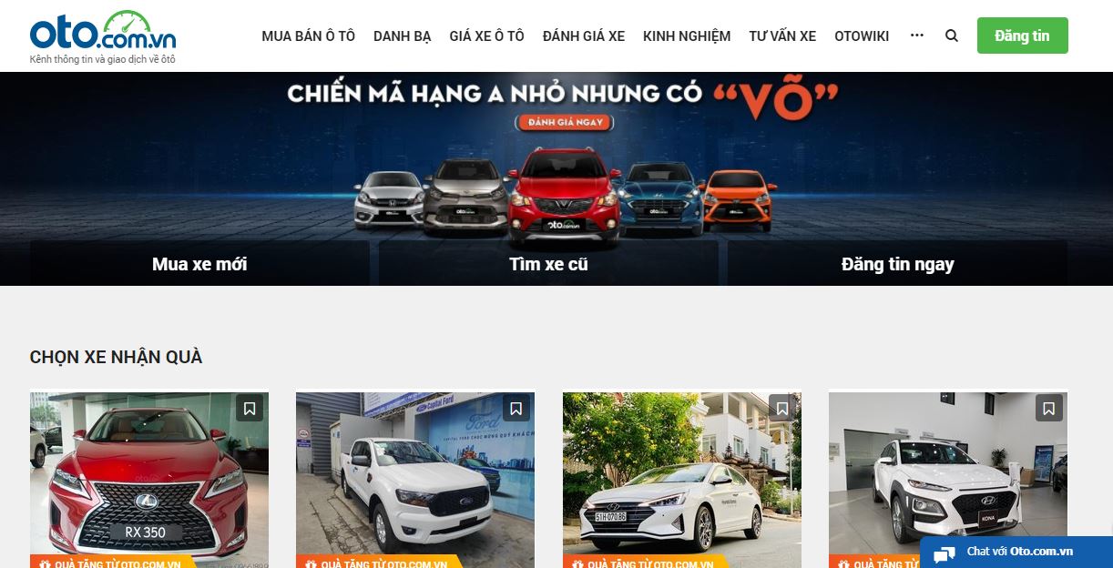 Hệ sinh thái đa nền tảng oto.com.vn.