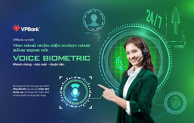 VPBank Voice Biometric: Nhanh chóng - Bảo mật - Thuận tiện.