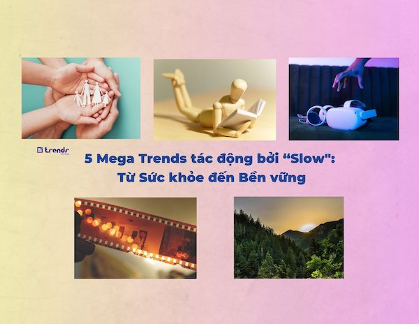5 Mega Trends tác động bởi “Slow": Sức khỏe, Trải nghiệm, Giá trị, Nguyên bản và Bền vững