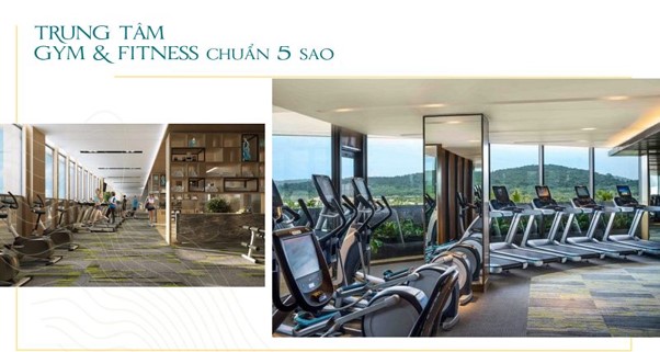 Trung tâm Gym & Fitness chuẩn 5 sao giúp du khách có những trải nghiệm tuyệt vời. 