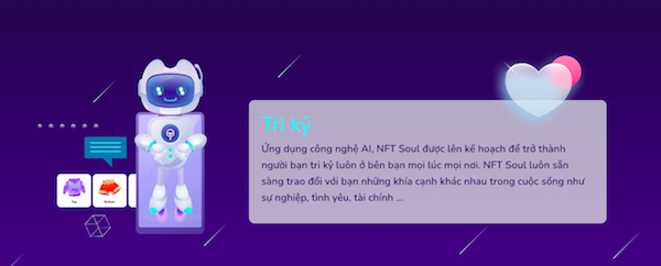 NFT Soul có thể giúp mọi người trò chuyện, tâm sự để giải tỏa những căng thẳng, áp lực trong cuộc sống (Ảnh chụp màn hình). 