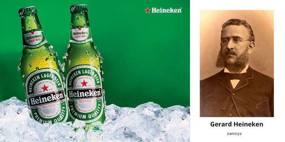 Hãng đồ uống có cồn Heineken được đặt theo tên nhà sáng lập Gerard Heineken.