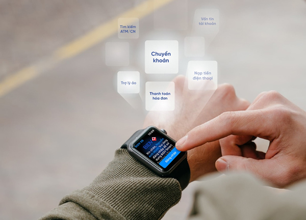 Ứng dụng BIDV SmartBanking trên Apple Watch.