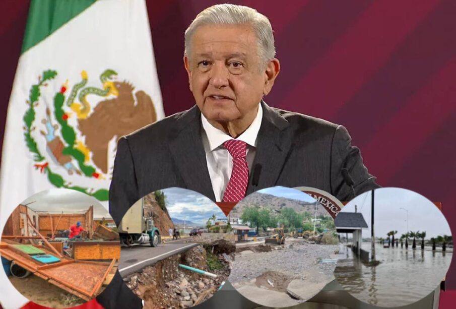 AMLO anunciando recorridos en BCS