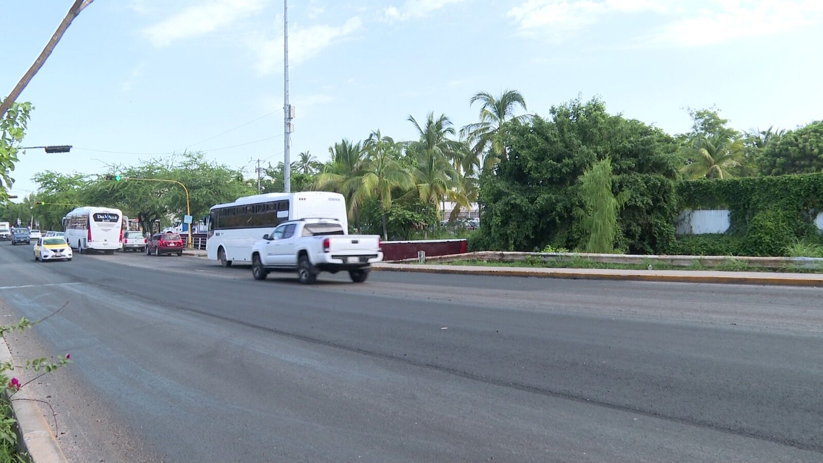 El crucero de la colonia Barrio Santa María y el ingreso a la Lázaro Cárdenas.