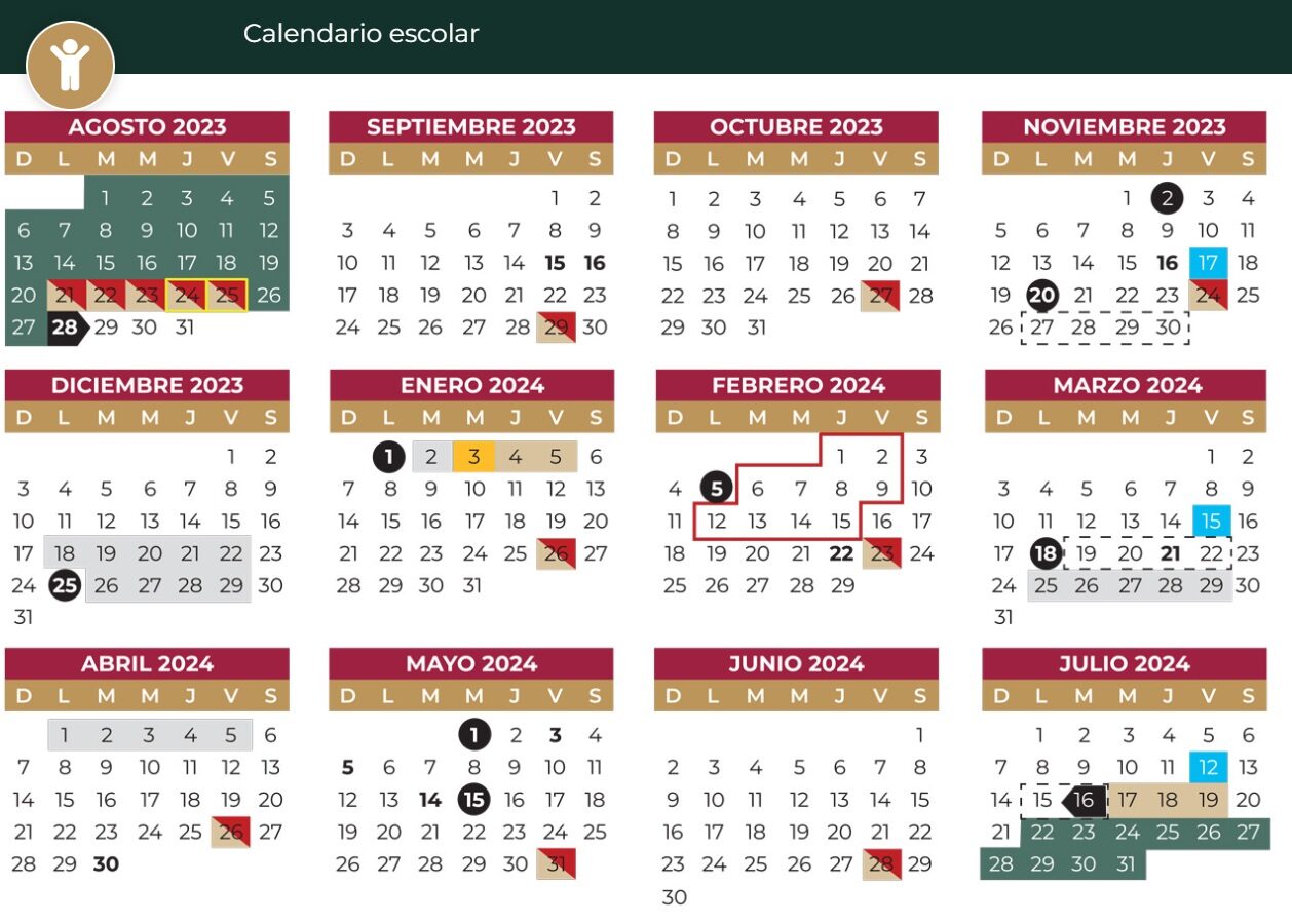 Calendario escolar.