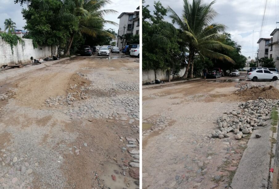 Calle sin pavimentar de Puerto Vallarta