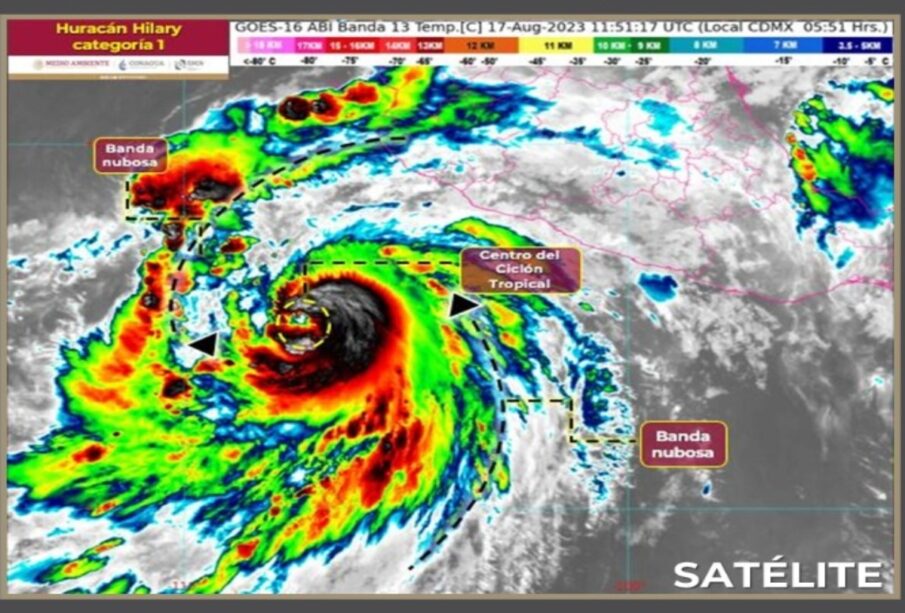 Huracán Hilary categoría 1