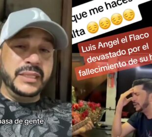 Luis Ángel 'El Flaco' despide a su hija entre cantos y lágrimas