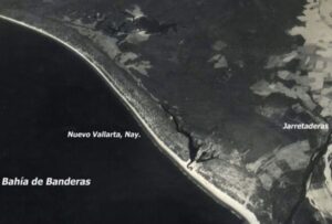 Fotografía aérea en la que se observa como era la zona anterior a la urbanización.