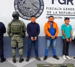 Detienen en Michoacán a Carlos Gerardo N, con otras dos personas