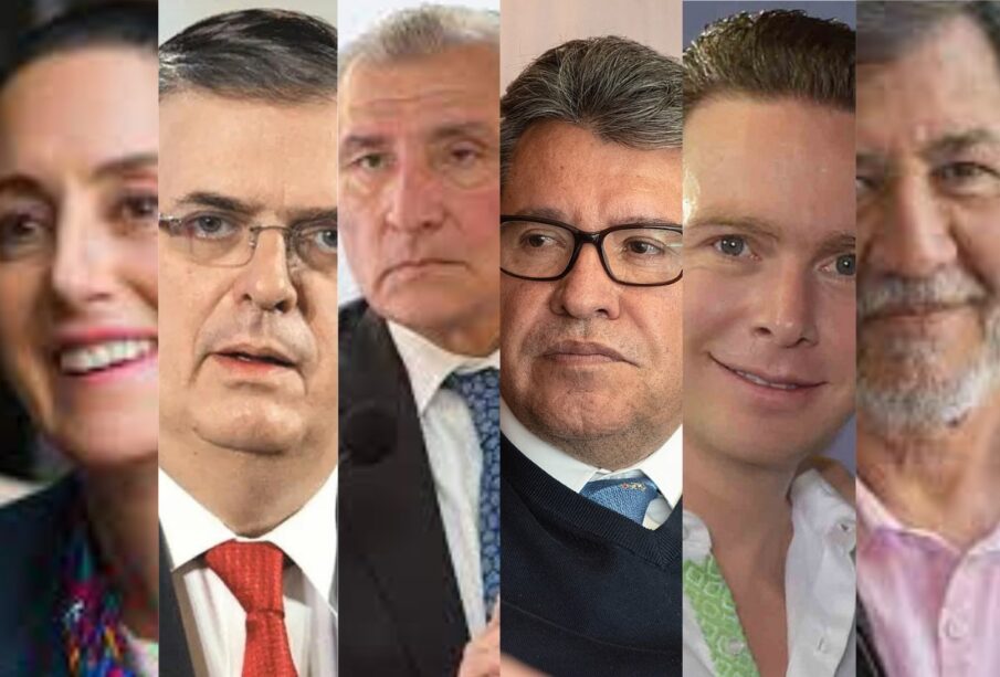 Aspirantes a la candidatura de Morena.