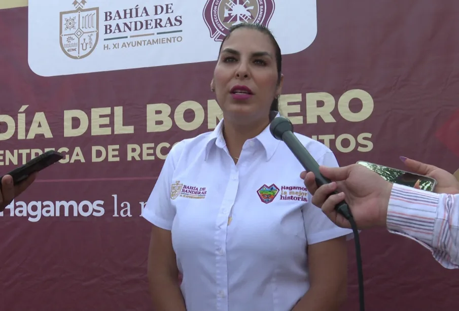 Alcaldesa de Bahía de Banderas, Mirtha Iliana Villalvazo Amaya.