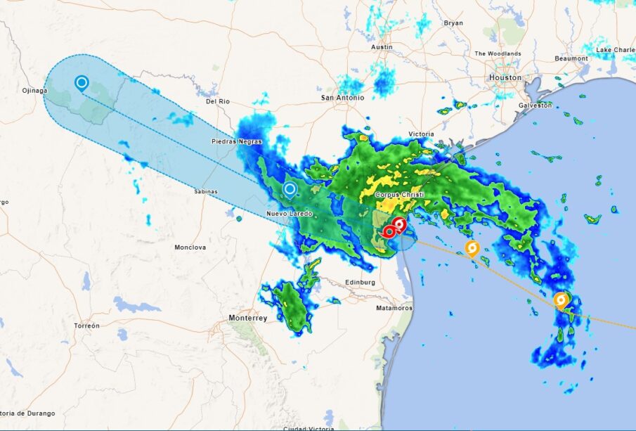 Tormenta tropical Harold en tierra