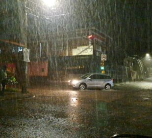 Lluvia en la calle