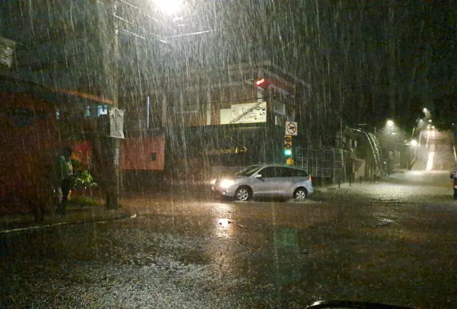 Lluvia en la calle