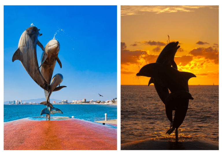 Escultura de Delfines por Octavio González 