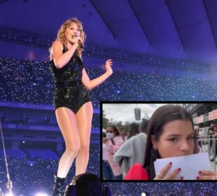 Estafan a fans en concierto de Taylor Swift