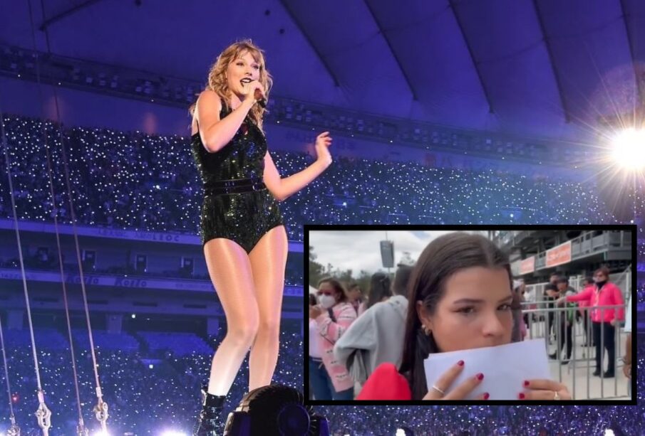 Estafan a fans en concierto de Taylor Swift