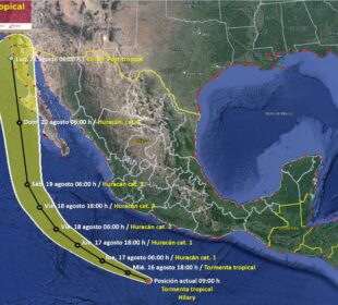 Pronostico de evolución de Hilary