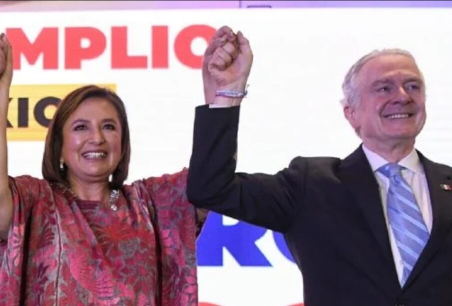 Xóchitl Gálvez y Santiago Creel