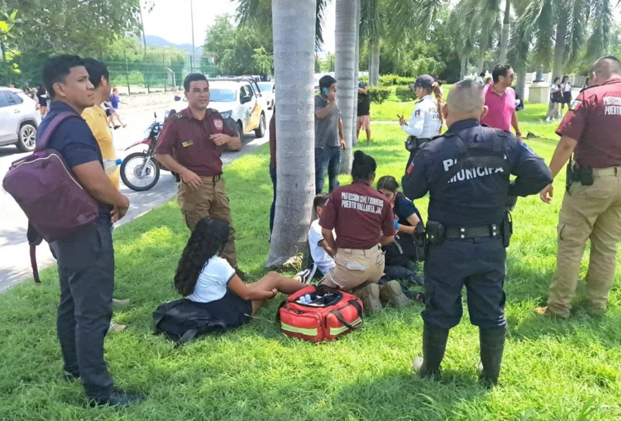 Atropellados afuera de secundaria