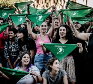 Mujeres en marcha pro aborto