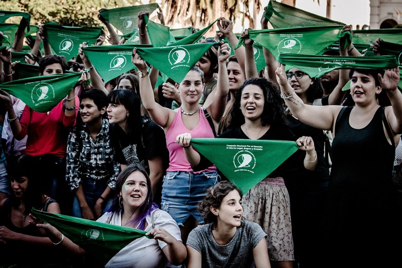 Mujeres en marcha pro aborto