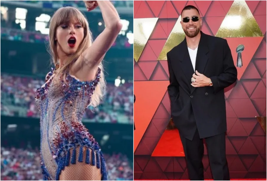 Travis Kelce y Taylor Swift.