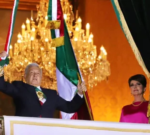 AMLO en el Grito de Independencia