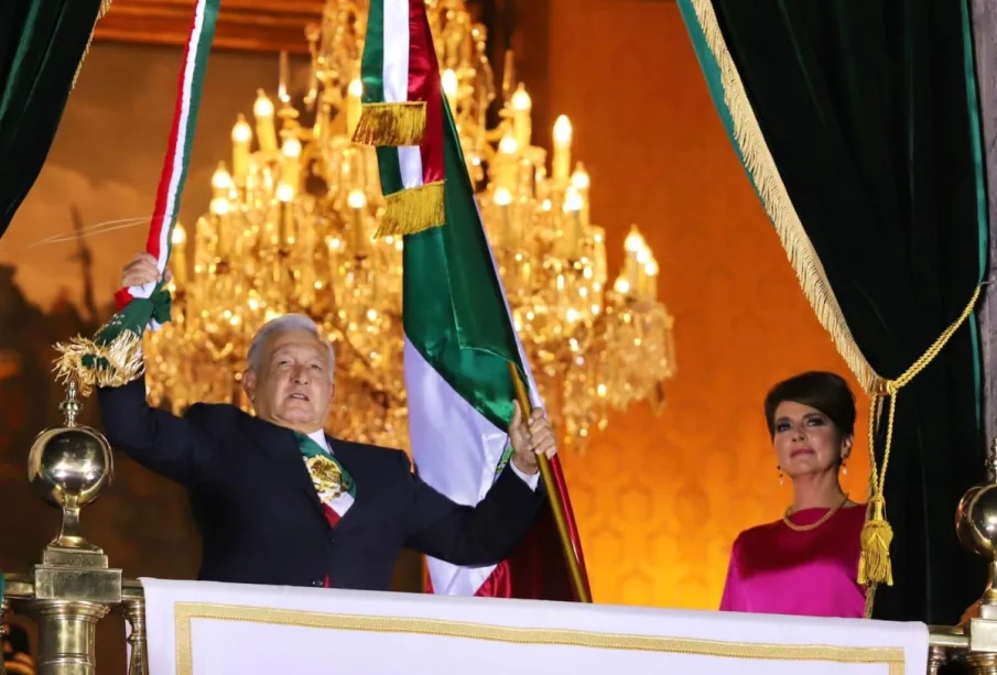 AMLO en el Grito de Independencia