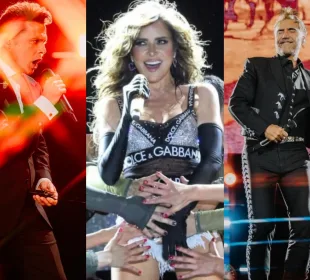 Luis Miguel, Gloria Trevi y Alejandro Fernández