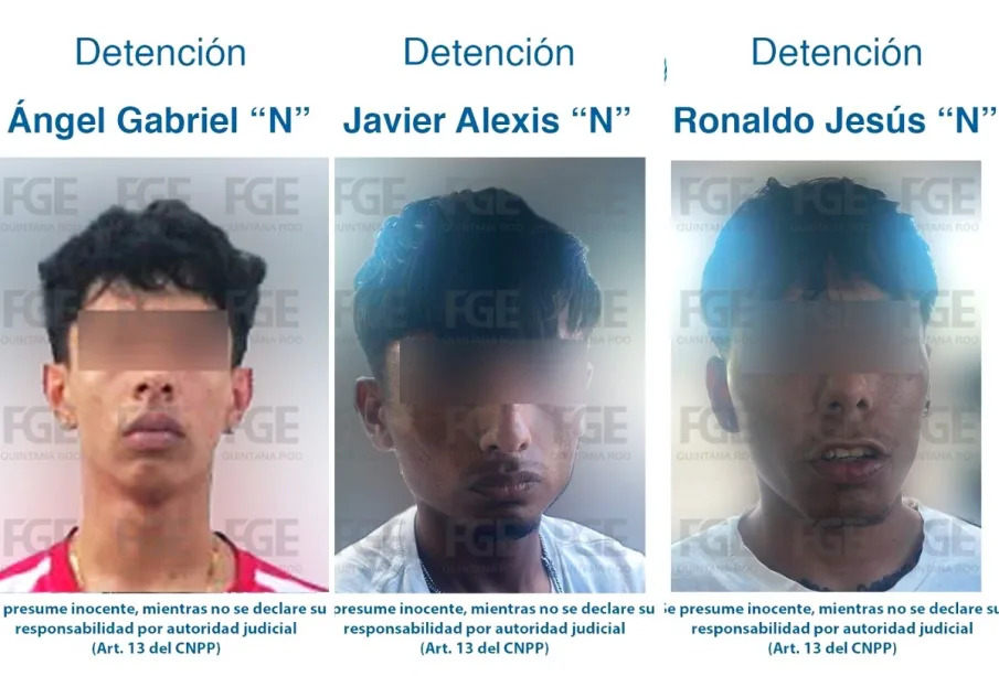 Jóvenes detenidos en Cancún