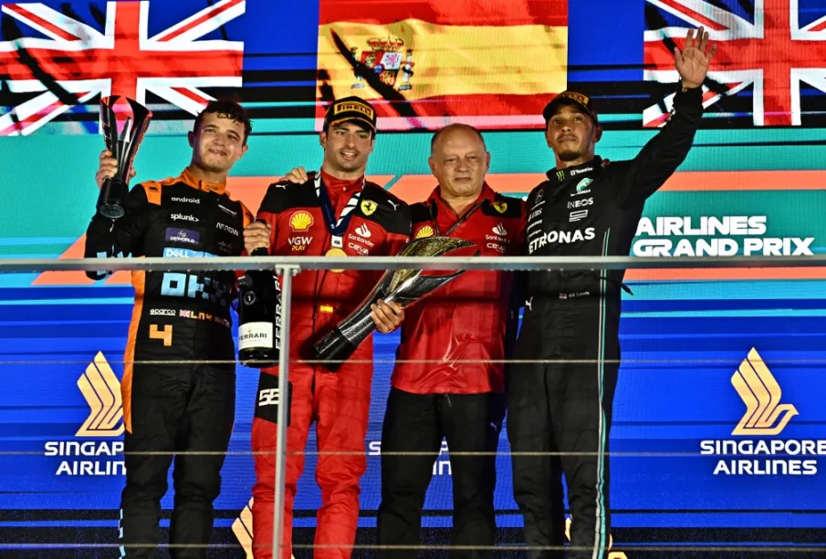 podium Gran Premio Singapur