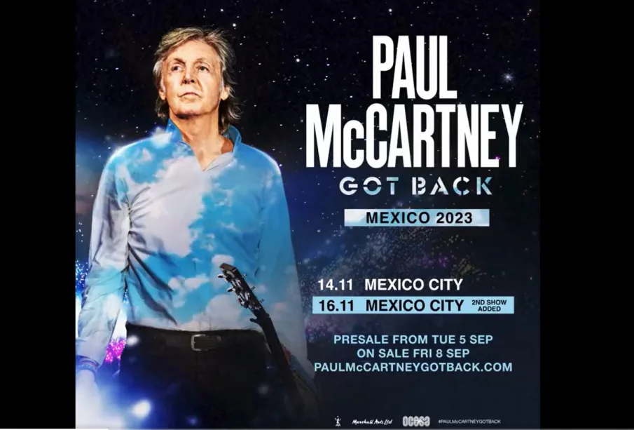 Anuncio de Paul McCartney sobre su segundo concierto en México
