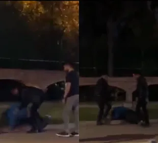 Dos hombres golpearon a un joven
