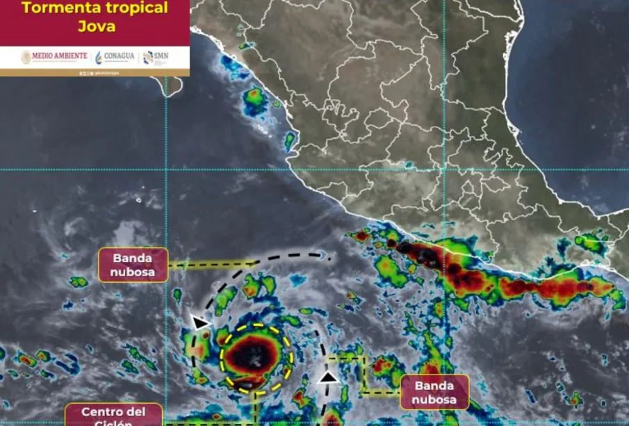 Tormenta tropical Jova.