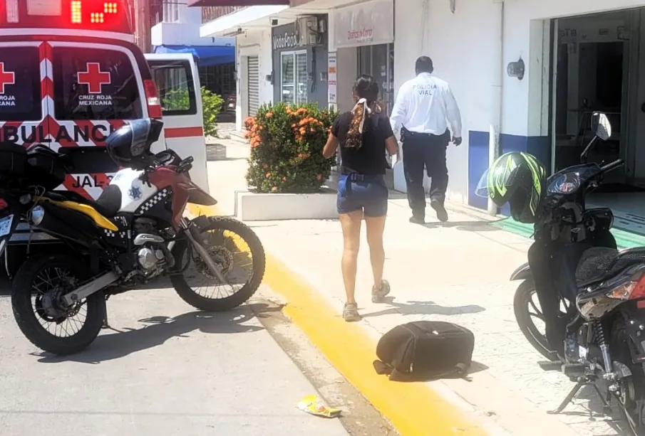 Ambulancia en zona de caída