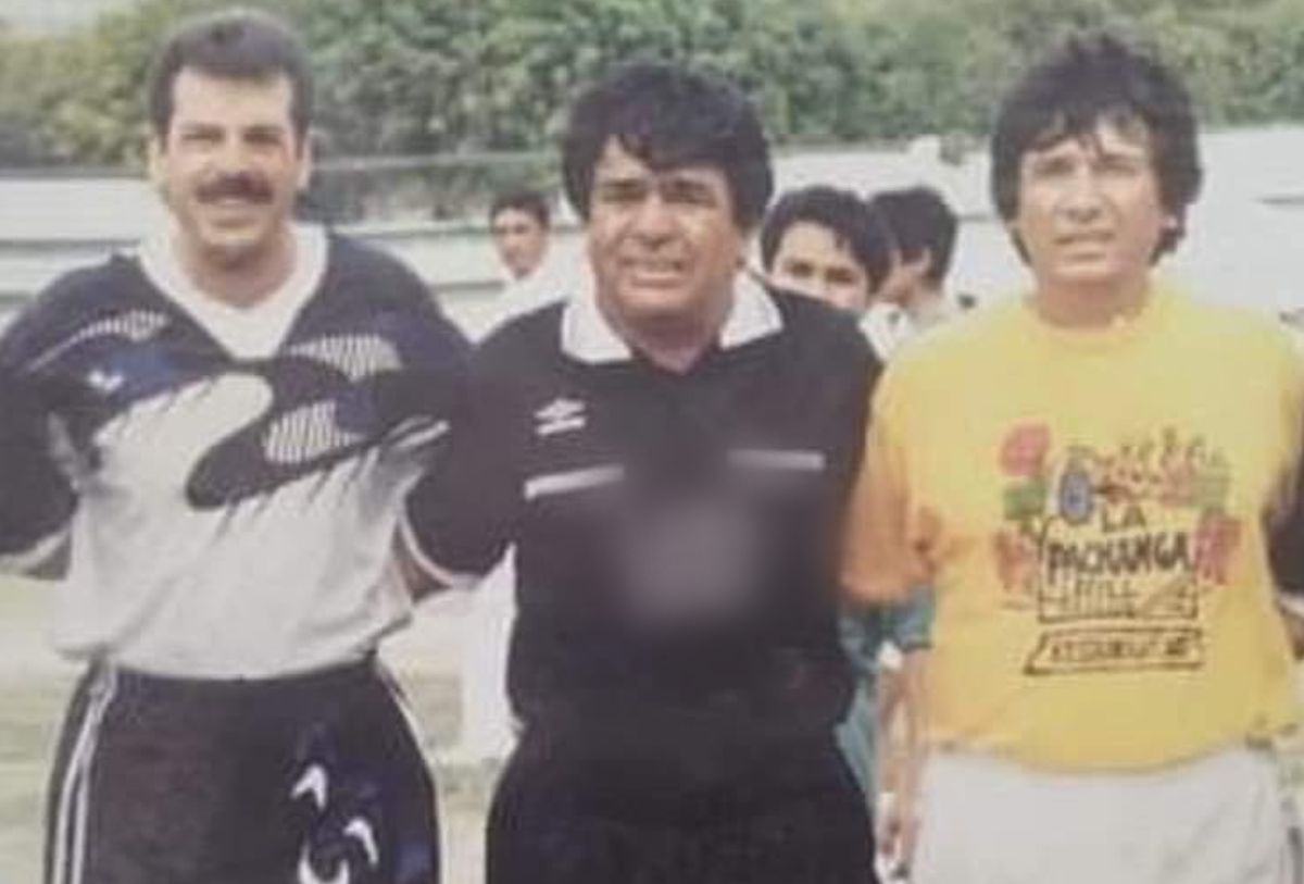 José Manuel, El Posy Beltrán de joven con futbolistas