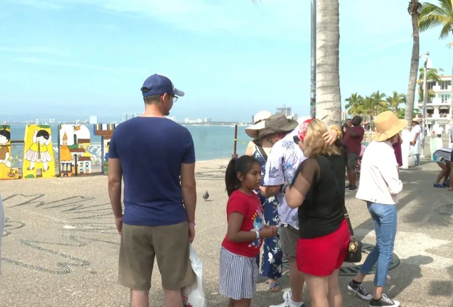 Turistas en Vallarta