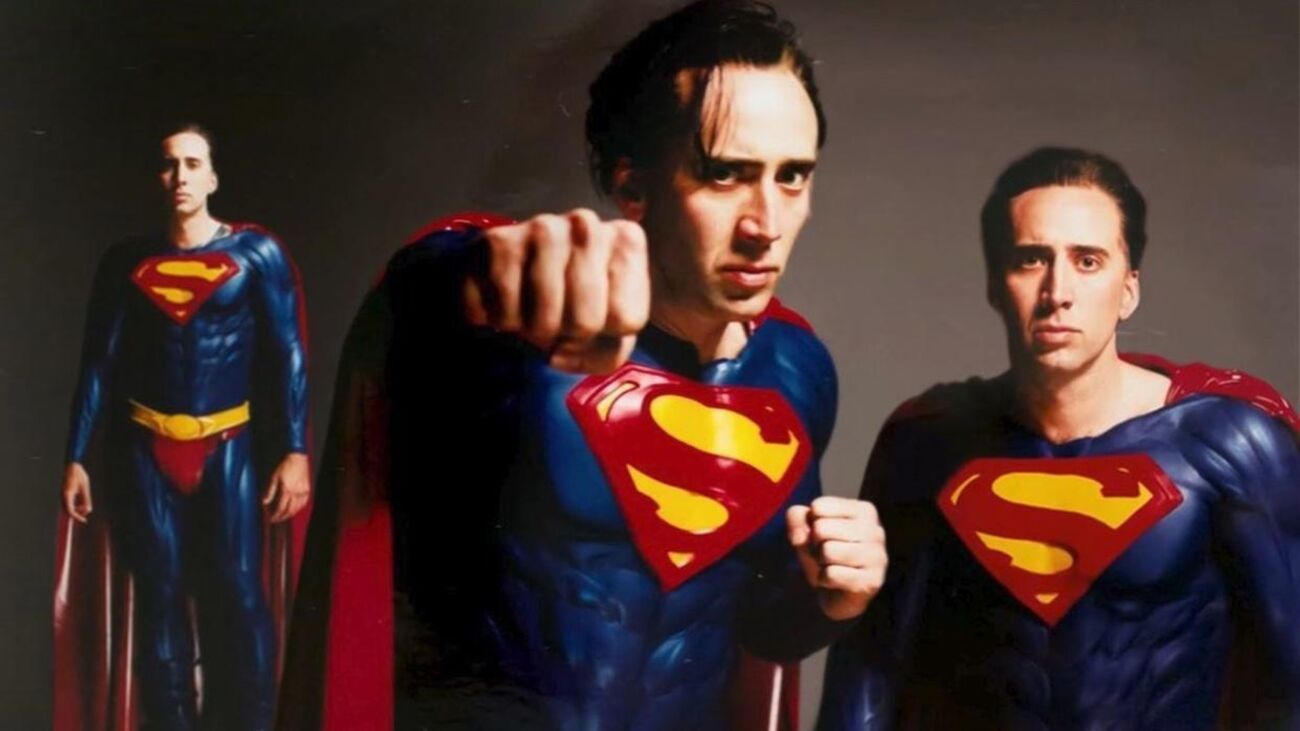 Nicolas Cage con traje de Superman