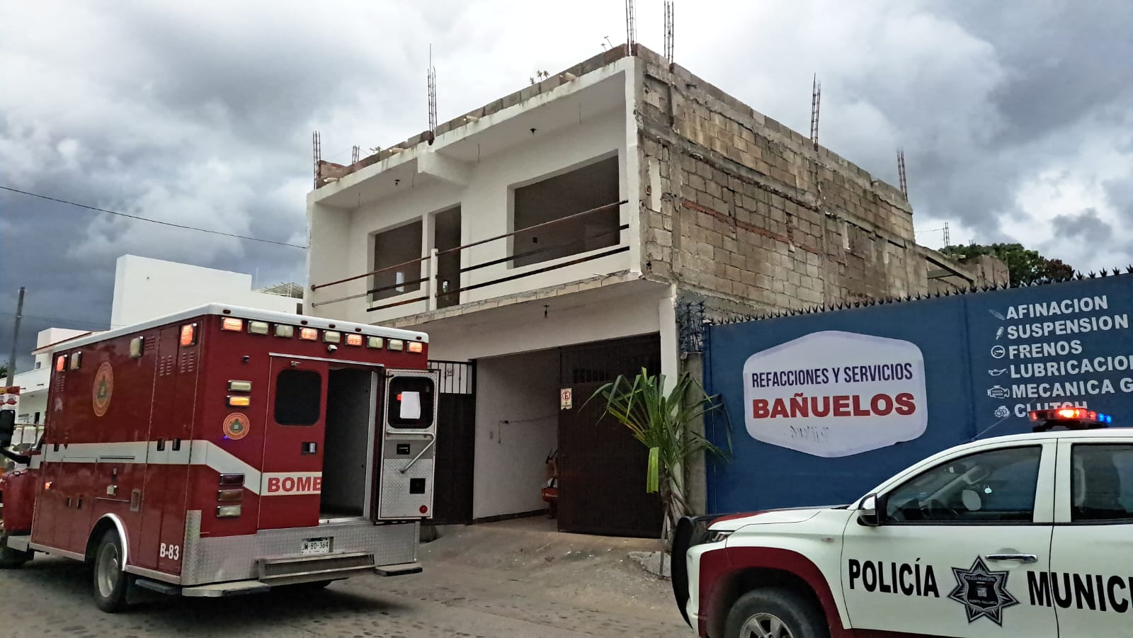 Lugar donde se accidentó un adulto mayor