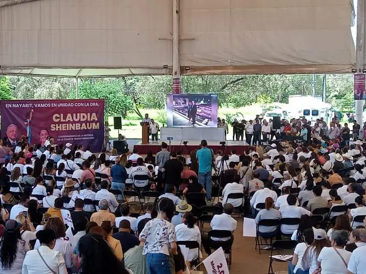 Evento en Tepic con Claudia Sheinbaum