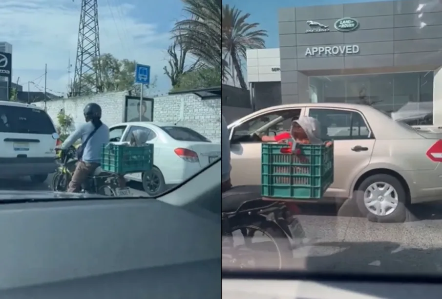 Motociclista en Zapopan.