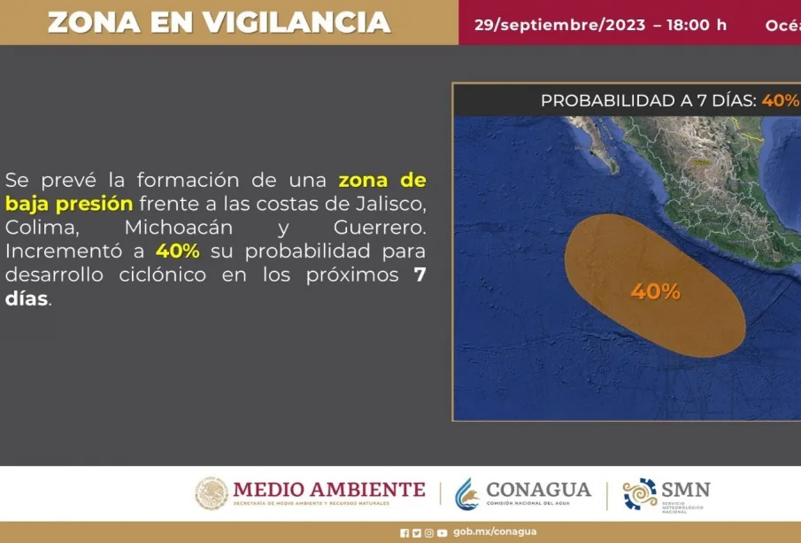 Un 40% de posibilidad de convertirse en ciclón