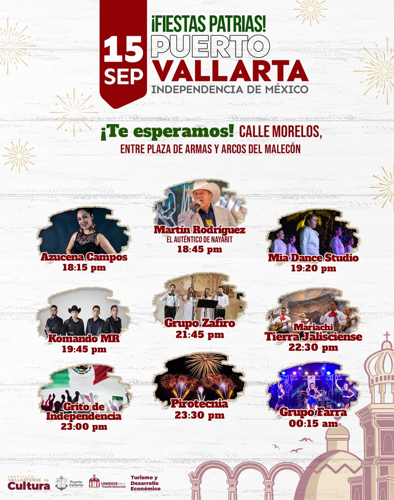 Cartel Fiestas Patrias Vallarta 2023
