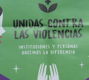 Cartel sobre la violencia de género