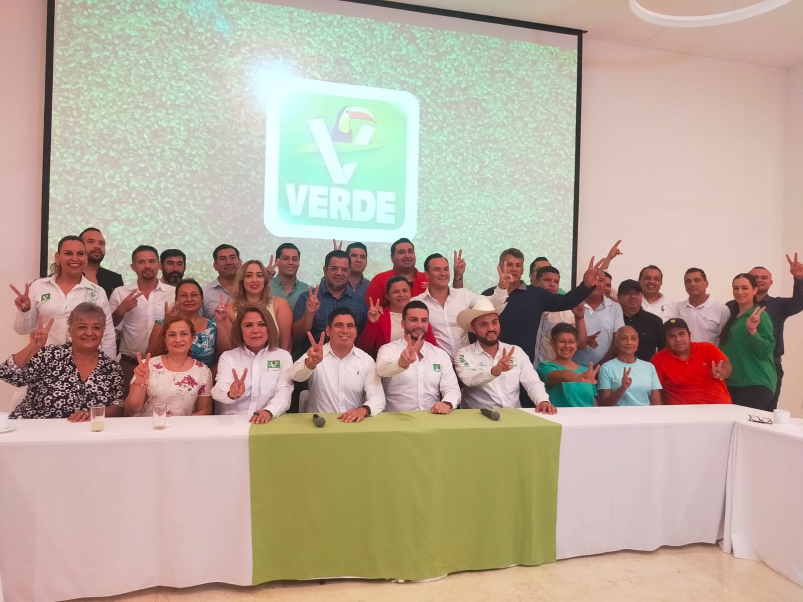 Rueda de prensa del Partido Verde.