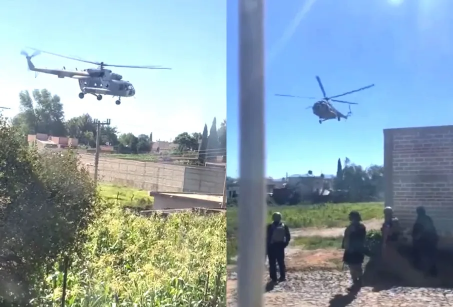 Helicópteros del Ejército en Tequila, Jalisco